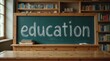 © Brutyse - Chalkboard with \'education\' written on it