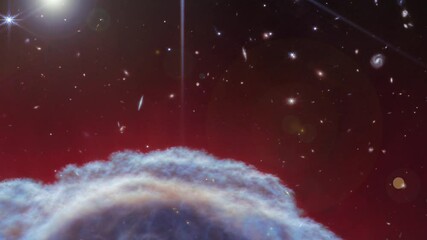 Wall Mural - Horsehead nebula animation in outer space. Animation based on image by nasa