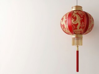 Wall Mural - Red Dragon Lantern Festive Decor Chinese New Year