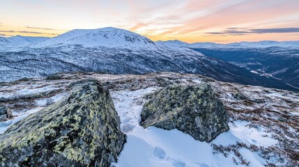 Poster - winter mountain landscape