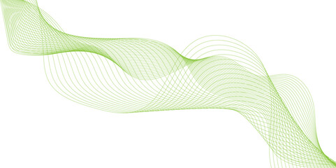 Wall Mural - futuristic colorful blend wave lines on transparent background,frequency sound wave lines and techno