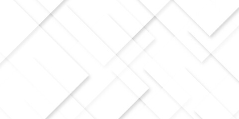 Wall Mural - modern white and gray technology concept diamond triangle geometric line background, white abstract 