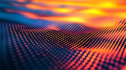 Abstract Dotted Wave Design: Vibrant Colorful Pattern
