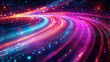 © CtrlN - A colorful, swirling line of light with a purple and blue section