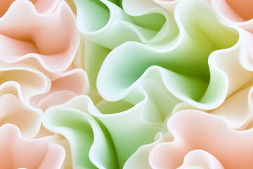 Wall Mural - seamless colorful abstract background of flowing shapes in soft pastel tones, perfect for modern des