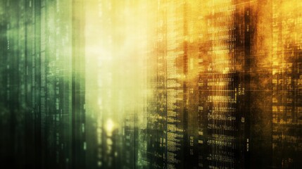 Streaming digital code data city background