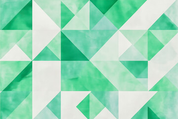 Abstract green light template background. Simplistic geometric video call background, greens and whites