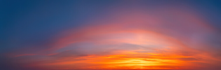 Wall Mural - beautiful summer sunset dramatic sky