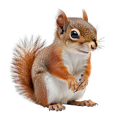 Wall Mural - squirrel animal isolated on transparent background