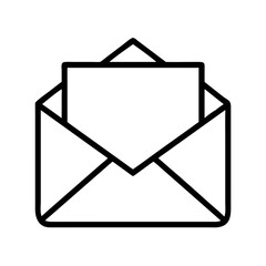 envelope icon, envelope line art - simple line art of envelope, perfect for envelope logos and icons