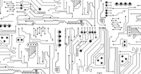 High tech technology geometric and connection system background with digital data abstract. 