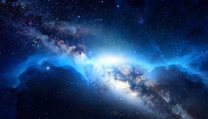 Wall Mural - ancient gas nebula many stars galaxy far away out space