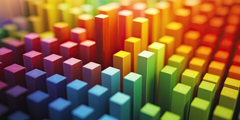 Leinwandbilder - Infographic illustrating inflation  effect on purchasing power, with colorful charts and clear data in a professional economic visualization.