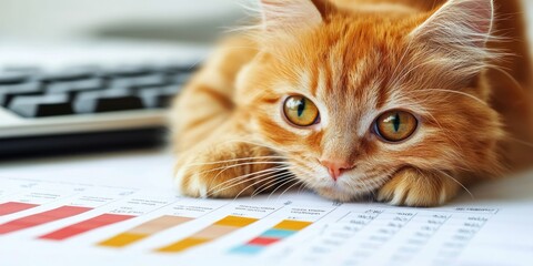 Poster - Financial presentation on budgeting with colorful charts and detailed insights, providing an engaging and informative layout.