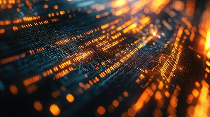 Fototapete - a programming interface showcasing highlighted syntax, concentrating on essential lines of code for an algorithm.