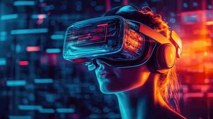 Aufkleber - an advanced VR headset featuring lightweight design and immersive technology.
