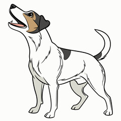 Sticker - illustration of a dog