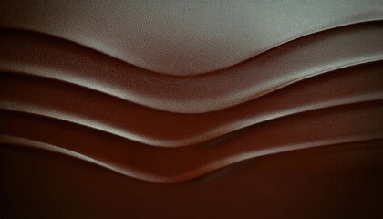 Aufkleber - textured brown leather surface with abstract wave patterns and embossed lines, ideal for background, designs, or artistic projects