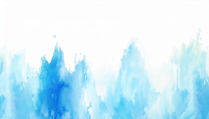 Fototapete - soft abstract watercolor gradient with blue and white tones resembling icy peaks, ideal for minimalistic background or artistic designs


