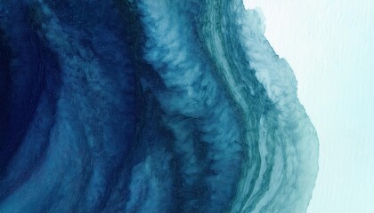 Poster - deep blue ocean meets icy shoreline in abstract aerial texture, perfect for modern backgrounds, digital art inspiration, and nature themed designs

