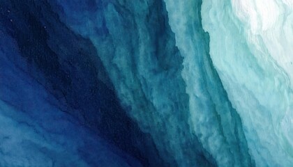 Poster - deep blue ocean meets icy shoreline in abstract aerial texture, perfect for modern backgrounds, digital art inspiration, and nature themed designs

