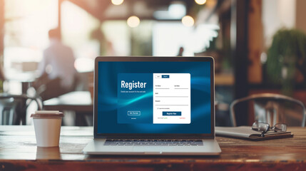 Online registration form for brisk form filling on the internet website