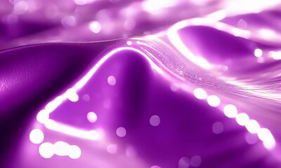 Wall Mural - Abstract close-up of shimmering purple liquid with soft waves and bokeh effect, creating a dreamy atmosphere