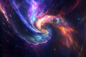 Wall Mural - Concepts of a Big Bang on the Universe. Backdrop for illustrate of an innovation programs for scientific cosmic researches and science fiction