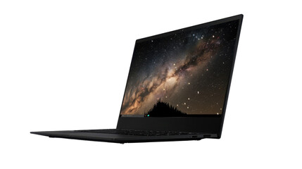 Laptop on transparent background