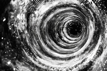 Wall Mural - Concepts of the curvature of space and time inside the universe, wormholes, and the time continuum. Backdrop to illustrate the idea of time travel