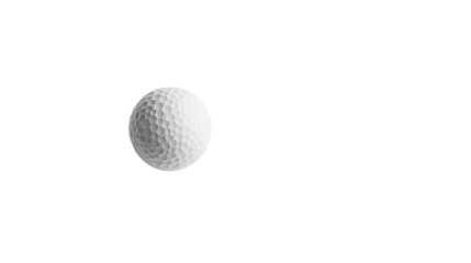 Golf ball on transparent background