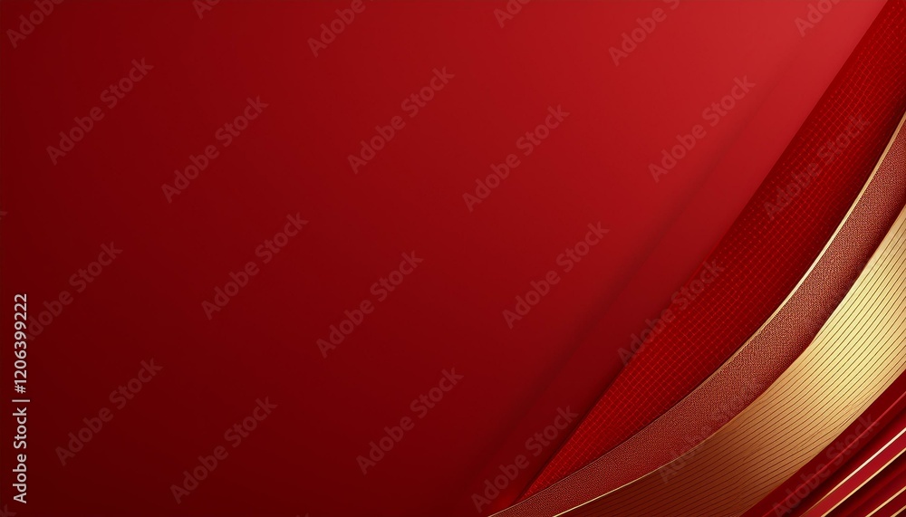 minimal photostock of a abstract red luxury background with golden line ...