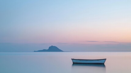 Wall Mural - seascape in early morning sunrise over sea nature landscape
