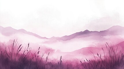 Wall Mural - abstract background, gentle gradients transitioning from pastel lavender to rich plum with a delicat