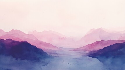 Wall Mural - abstract background, gentle gradients transitioning from pastel lavender to rich plum with a delicat