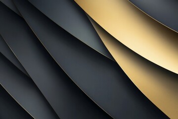 Wall Mural - A sophisticated abstract gradient background with muted gold and charcoal.featuring luxurious color transitions.focusing on elegance and depth.ideal for high-end branding