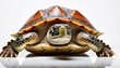 © Genevieve - a turtle on white background