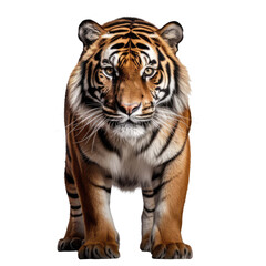 Wall Mural - tiger isolated on a white transparent background