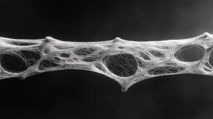 Intricate Network Mesh: Abstract Grayscale Texture