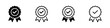 © icons gate - award icon symbol, premium quality certify icon sign - medal, prize, verified, badge, ribbon. certification, verification, quality, and achievement vector icon in solid and outline styles
