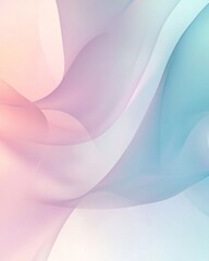 Wall Mural - A tranquil abstract gradient background with pastel blues and soft pinks.featuring smooth color shifts.focusing on peace and elegance.ideal for wellness and beauty visuals