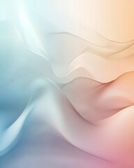 Wall Mural - A tranquil abstract gradient background with pastel blues and soft pinks.featuring smooth color shifts.focusing on peace and elegance.ideal for wellness and beauty visuals