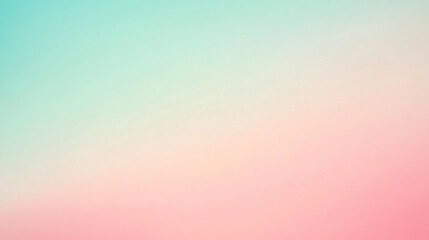 Wall Mural - A tranquil abstract gradient background with pastel pink and mint green.featuring gentle transitions.emphasizing calm and serenity.ideal for relaxation visuals