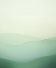 Wall Mural - A tranquil abstract gradient background with soft greens and light blues.featuring smooth color transitions.focusing on calmness and serenity.ideal for wellness and professional content