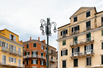 Beautiful architecture of Corfu town