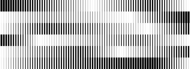 Wall Mural - black striped halftone gradient strips. fading line gradation background. repeating linear pattern b