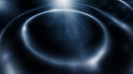 Leinwandbilder - Elegant dark blue abstract background with circular gradient and glowing effect, designed to add depth and sophistication to creative projects in fashion, art, interior design, advertising, and graphi
