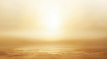 Wall Mural - Golden Hour Serenity: A Peaceful Sunset Landscape