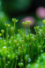 Wall Mural - Close-up of plant with water droplets