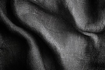 Canvas Print - Black Cloth Close Up